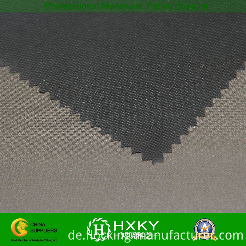 Stretch Poly Fabric with Bicolor Design for Men's Jacket